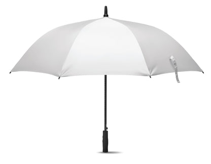 27'' Regenschirm aus 190T Pongee. Windbeständig. Stock und Stangen aus Fiberglas. Schwarze