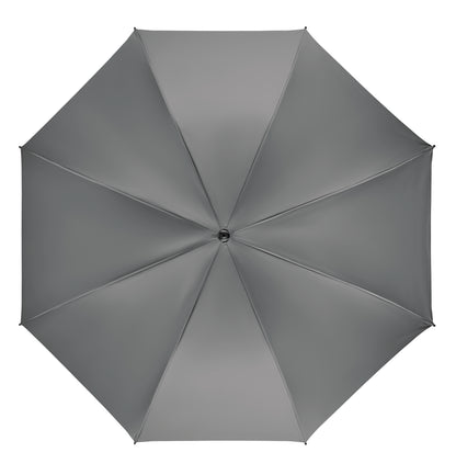 27'' Regenschirm aus 190T Pongee. Windbeständig. Stock und Stangen aus Fiberglas. Schwarze
