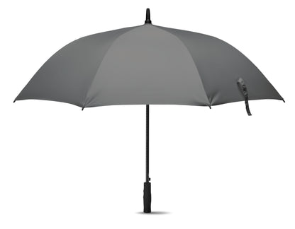 27'' Regenschirm aus 190T Pongee. Windbeständig. Stock und Stangen aus Fiberglas. Schwarze