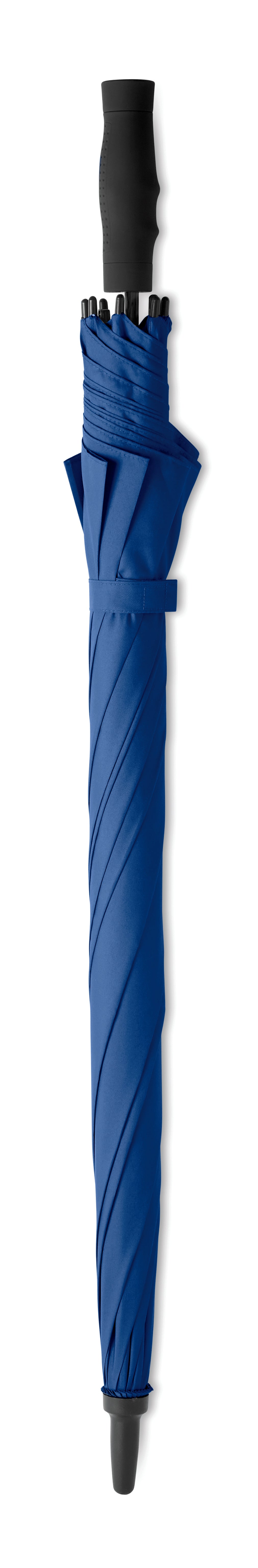 27'' Regenschirm aus 190T Pongee. Windbeständig. Stock und Stangen aus Fiberglas. Schwarze