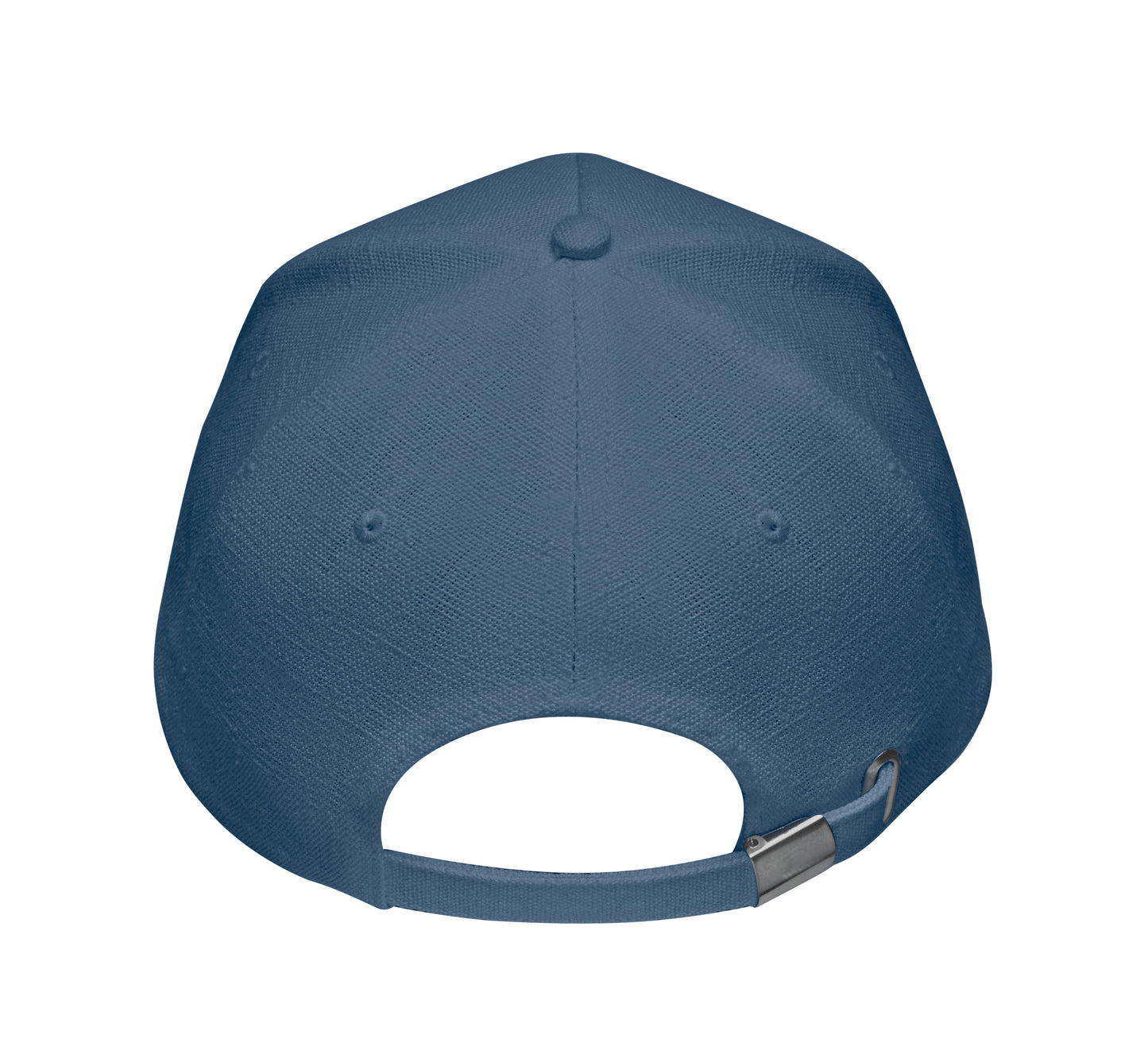 5-Panel-Baseball Cap aus 100% Hanfgewebe 370 g/m² mit Schnalle aus Messing am