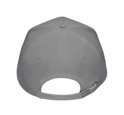 5-Panel-Baseball Cap aus 100% Hanfgewebe 370 g/m² mit Schnalle aus Messing am
