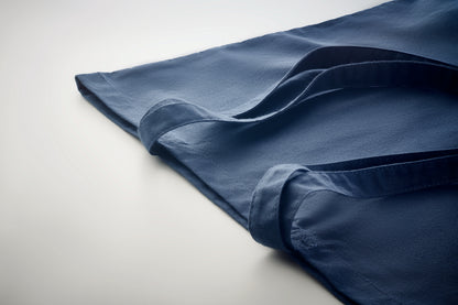Einkaufstasche aus Organic-Cotton mit langen Tragegriffen. Reaktivfärbung. Im klassischen Design ist sie