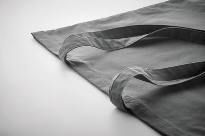 Einkaufstasche aus Organic-Cotton mit langen Tragegriffen. Reaktivfärbung. Im klassischen Design ist sie