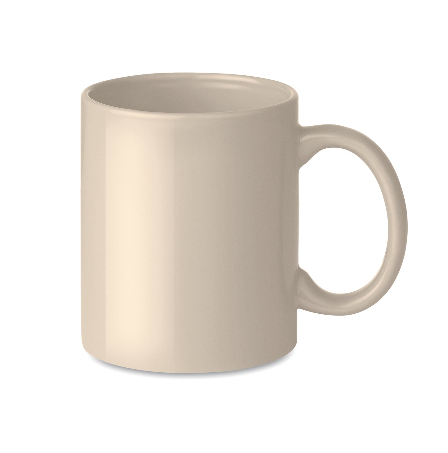 Farbiger Kaffeebecher aus Keramik. Füllmenge: 300ml. Nur Keramik- Transferdruck ist spülmaschinengeeignet. Verpackt