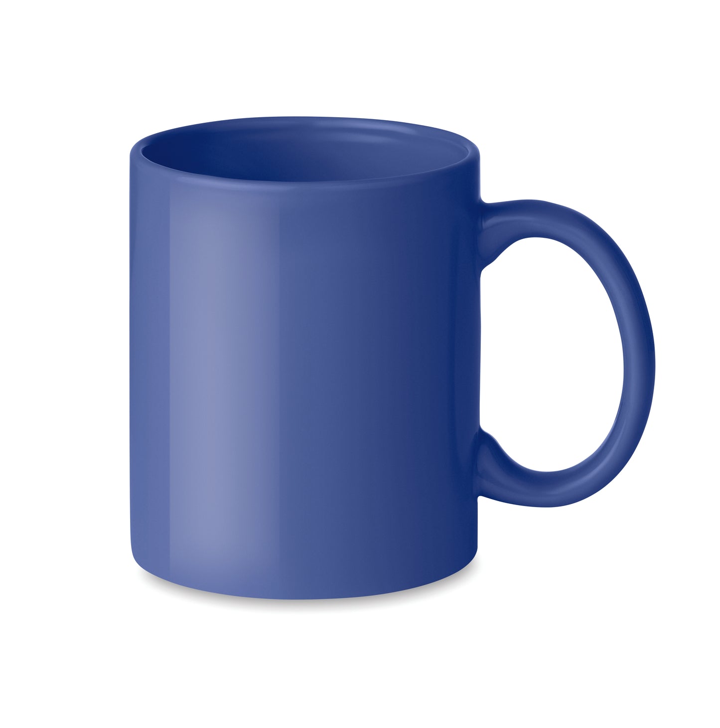 Farbiger Kaffeebecher aus Keramik. Füllmenge: 300ml. Nur Keramik- Transferdruck ist spülmaschinengeeignet. Verpackt