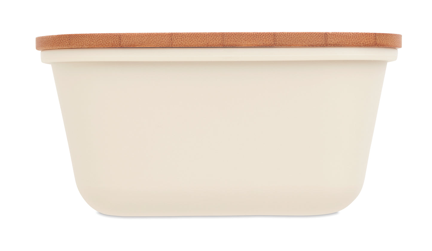 Lunch- oder Sandwichbox aus PP mit Deckel aus Bambus. Bambus ist ein
