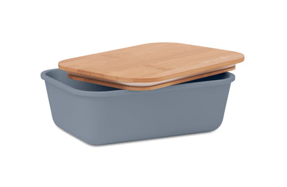 Lunch- oder Sandwichbox aus PP mit Deckel aus Bambus. Bambus ist ein