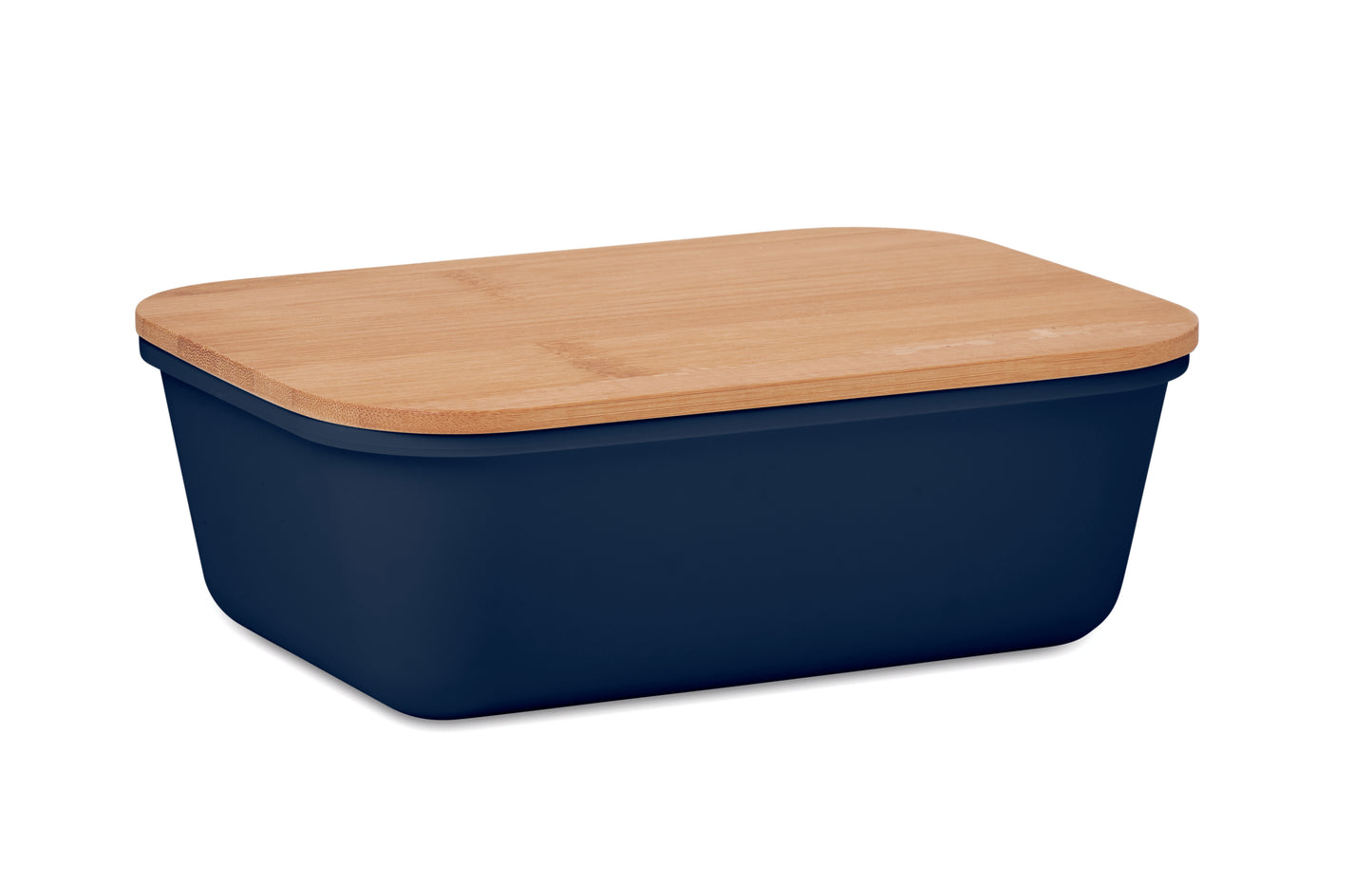 Lunch- oder Sandwichbox aus PP mit Deckel aus Bambus. Bambus ist ein
