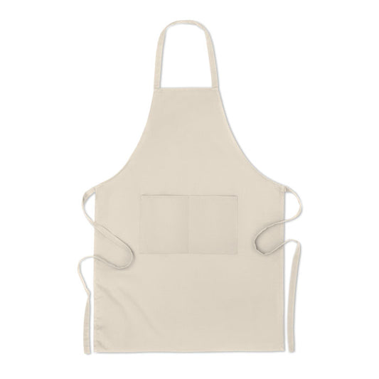 Küchenschürze mit 2 Fronttaschen aus 100% Organic Cotton 200 g/m². Egal ob
