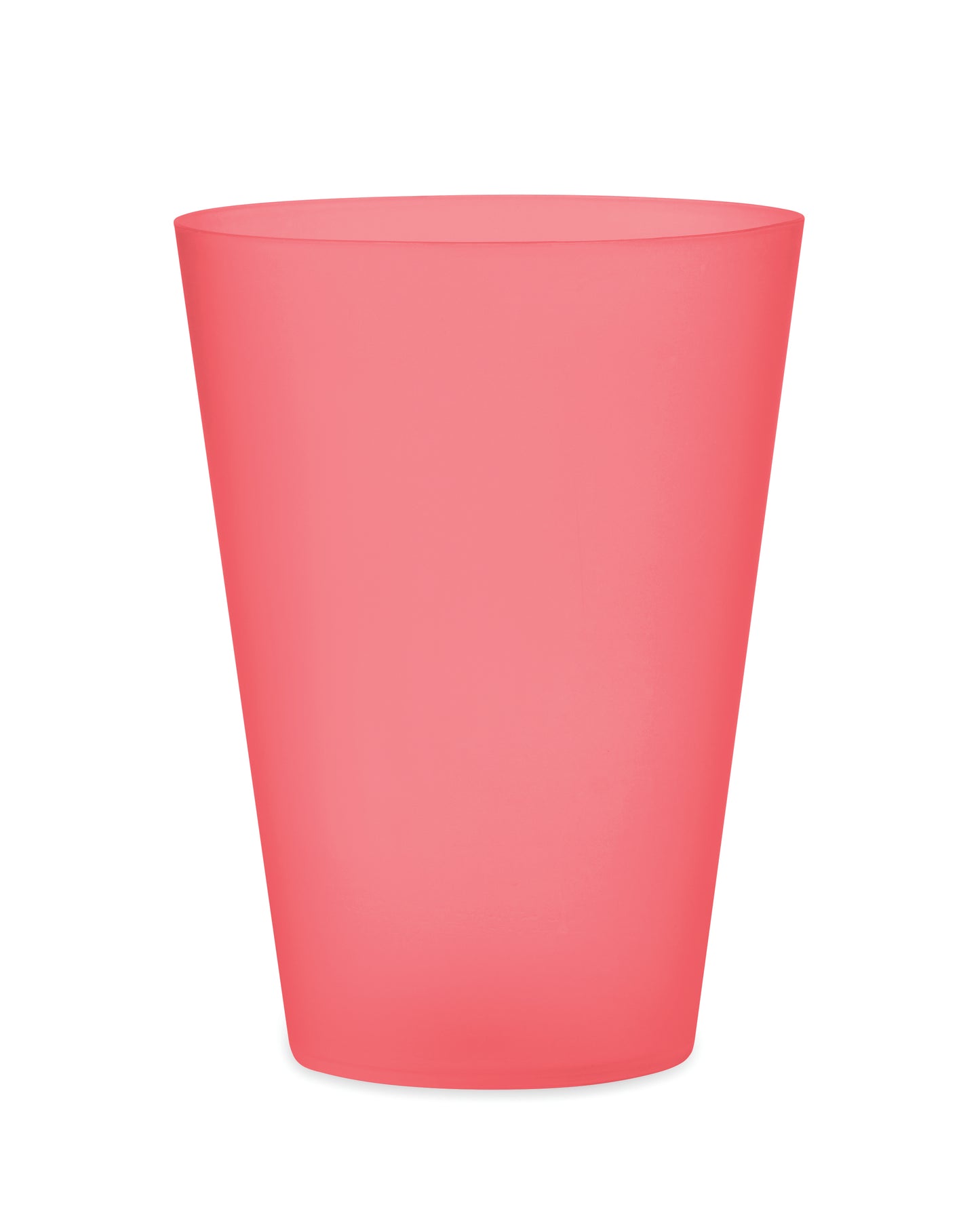 Wiederverwendbarer PP-Becher mit gefrosteter Oberfläche. Ideal für Festivals. Füllmenge: 300 ml.