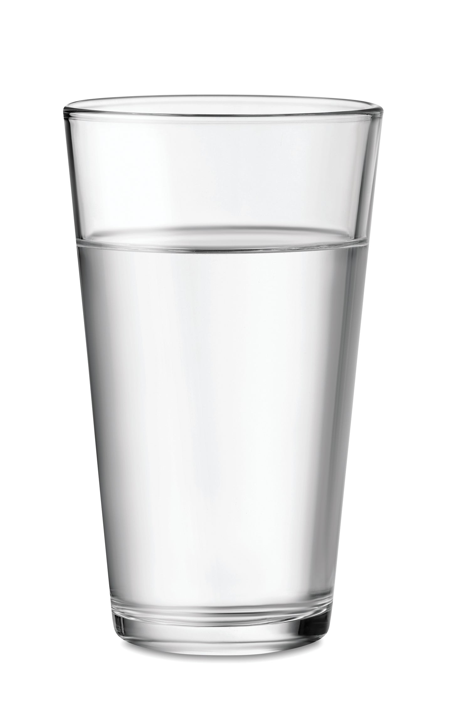 Wiederverwendbares Trinkglas. Füllmenge: 300 ml.