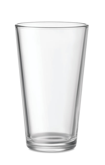 Wiederverwendbares Trinkglas. Füllmenge: 300 ml.