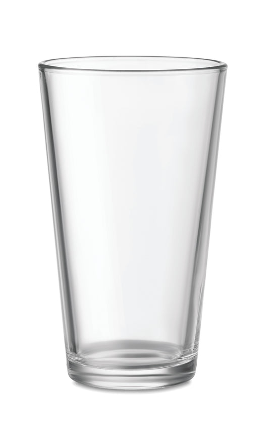 Wiederverwendbares Trinkglas. Füllmenge: 300 ml.