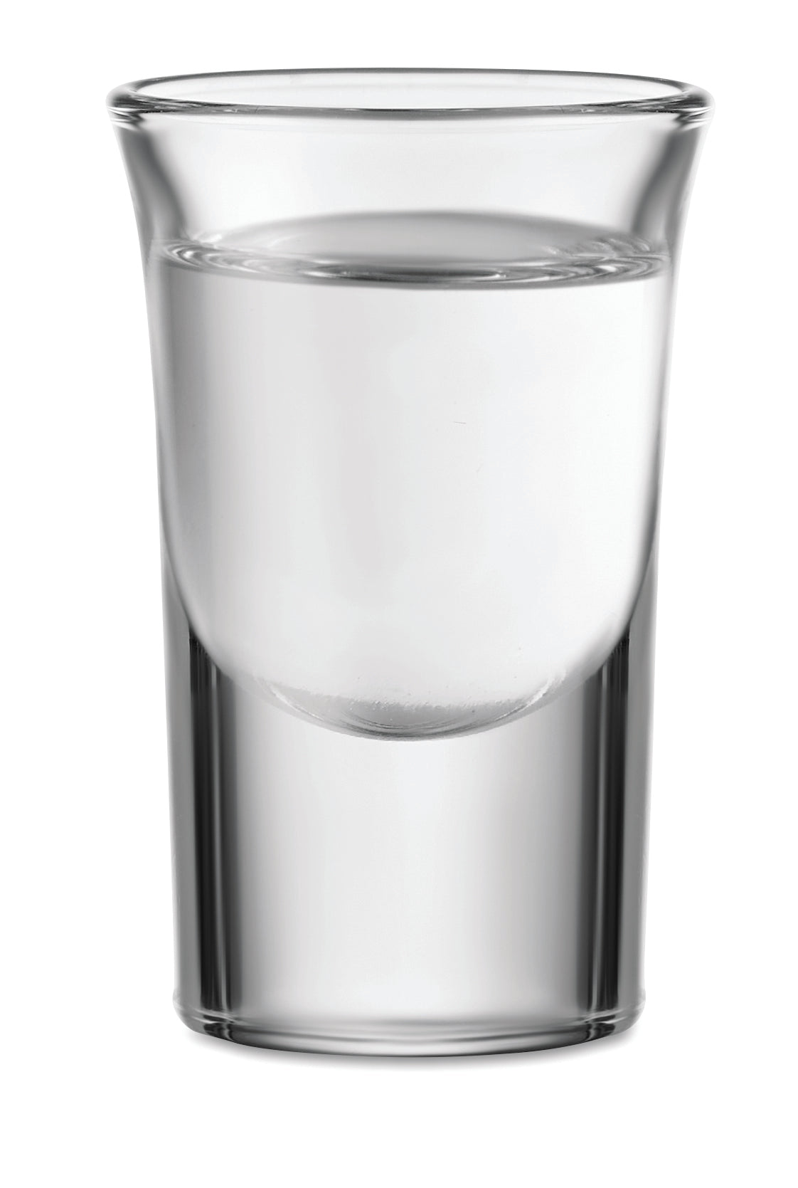 Wiederverwendbares Schnapsglas. Füllmenge: 28 ml.