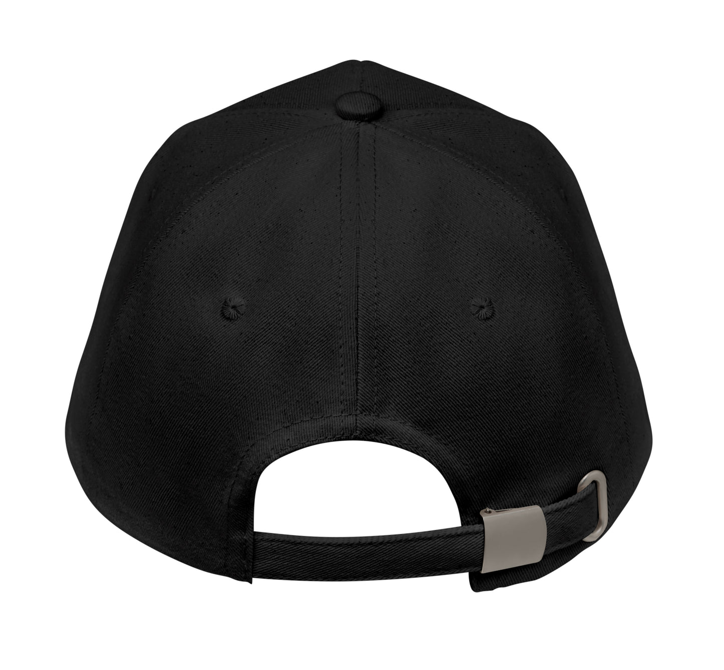 5-Panel-Baseball Cap aus 250 g/m² gebürstetem Organic Cotton mit verstellbarem Metallverschluss mit