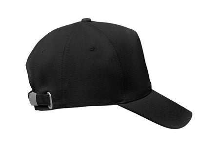 5-Panel-Baseball Cap aus 250 g/m² gebürstetem Organic Cotton mit verstellbarem Metallverschluss mit