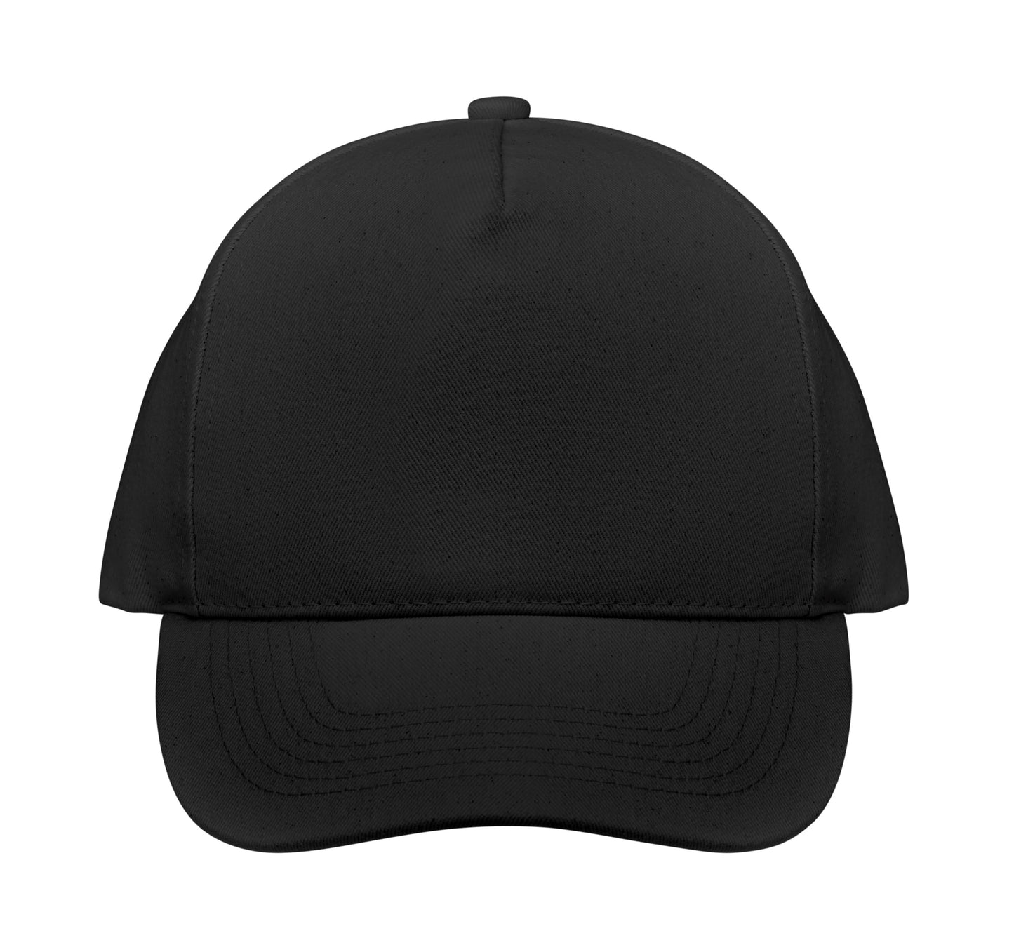 5-Panel-Baseball Cap aus 250 g/m² gebürstetem Organic Cotton mit verstellbarem Metallverschluss mit