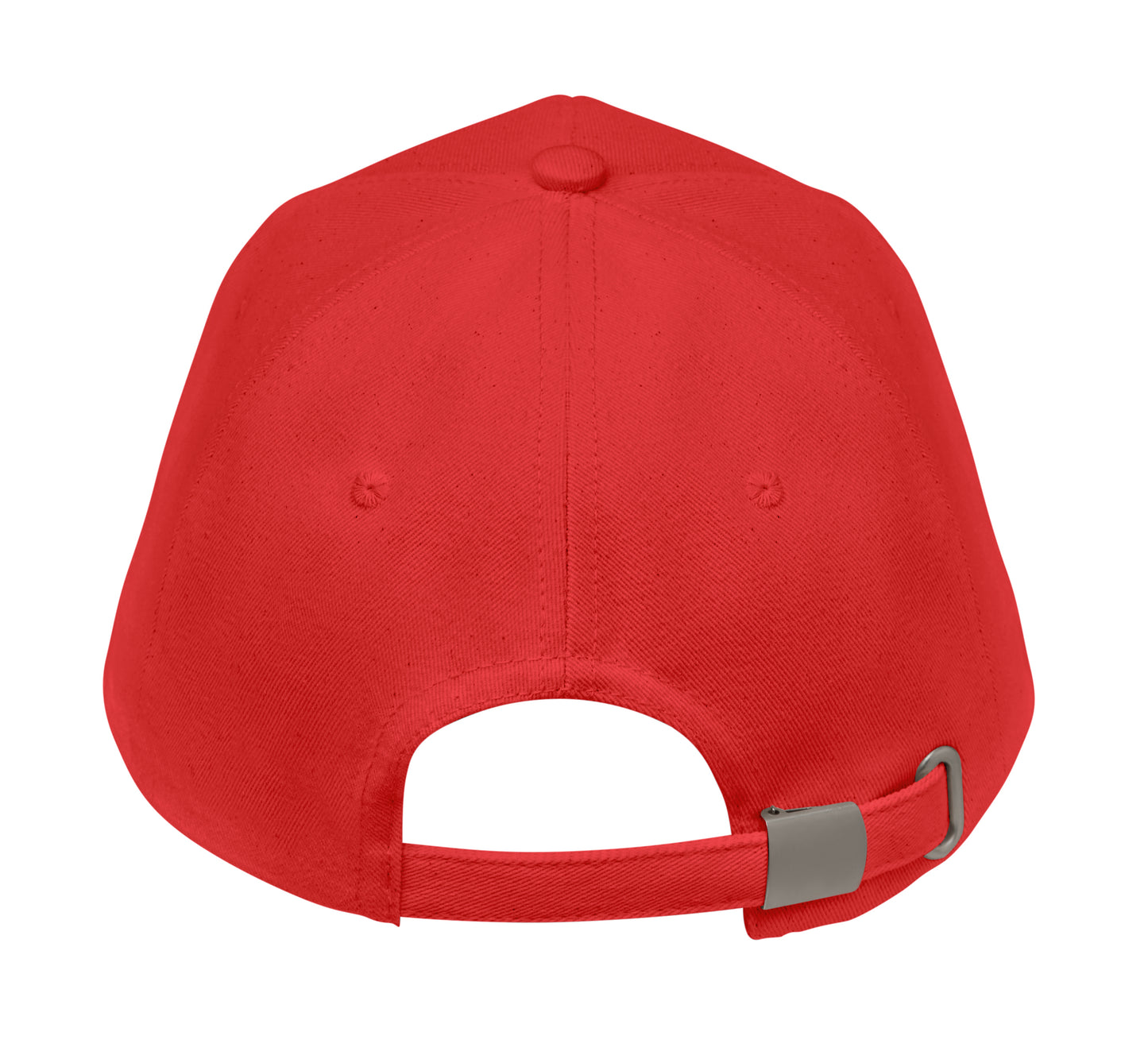 5-Panel-Baseball Cap aus 250 g/m² gebürstetem Organic Cotton mit verstellbarem Metallverschluss mit