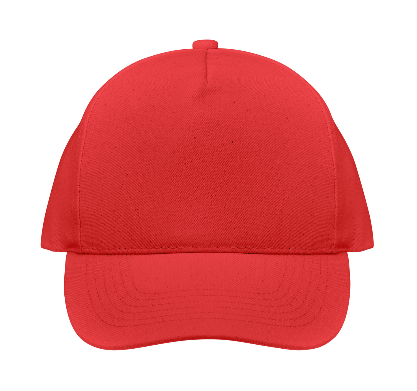 5-Panel-Baseball Cap aus 250 g/m² gebürstetem Organic Cotton mit verstellbarem Metallverschluss mit