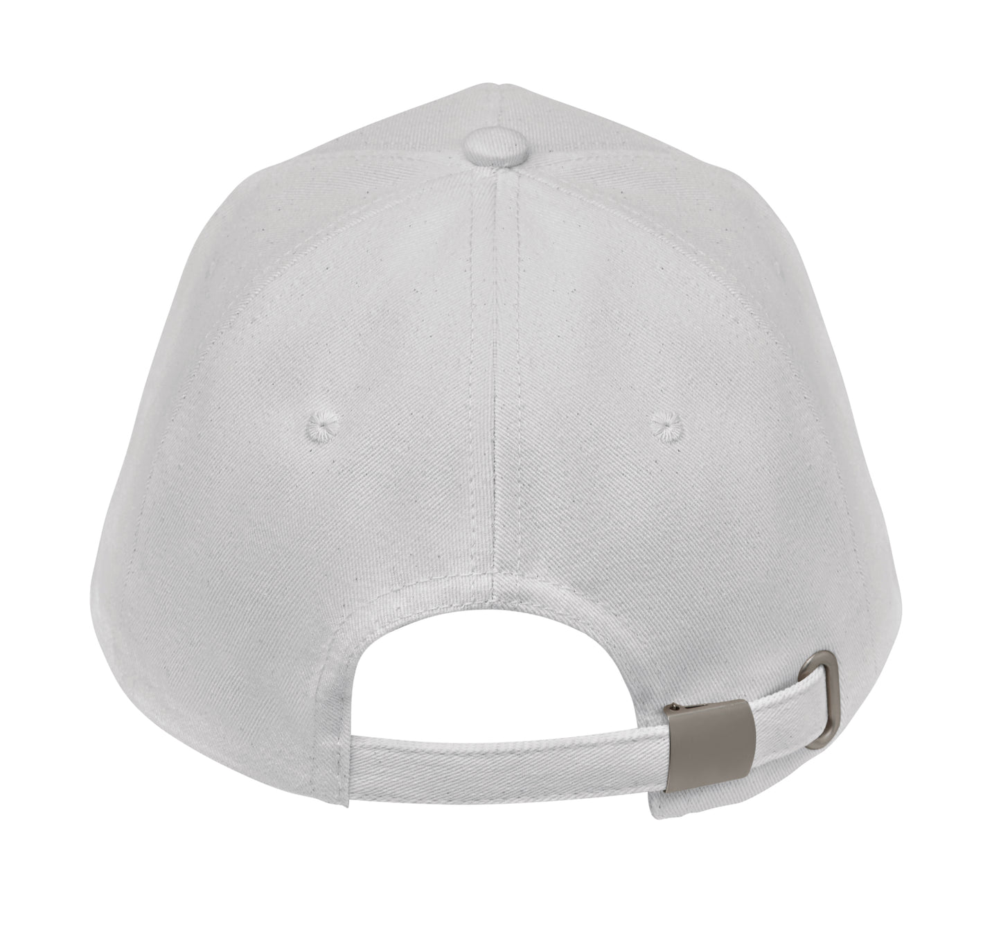 5-Panel-Baseball Cap aus 250 g/m² gebürstetem Organic Cotton mit verstellbarem Metallverschluss mit