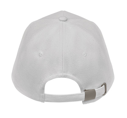 5-Panel-Baseball Cap aus 250 g/m² gebürstetem Organic Cotton mit verstellbarem Metallverschluss mit