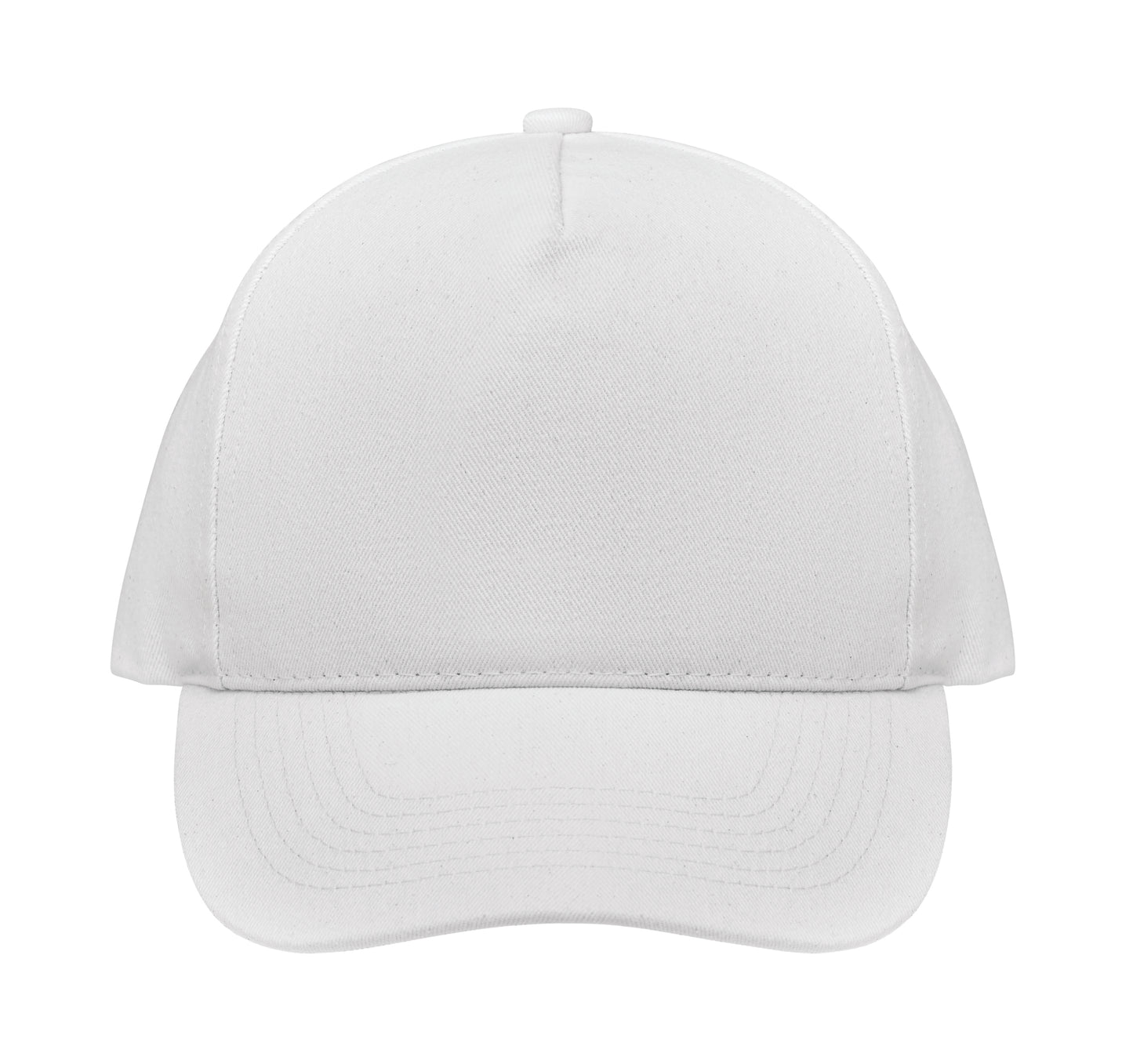 5-Panel-Baseball Cap aus 250 g/m² gebürstetem Organic Cotton mit verstellbarem Metallverschluss mit