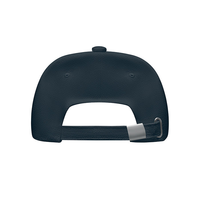 5-Panel-Baseball Cap aus 250 g/m² gebürstetem Organic Cotton mit verstellbarem Metallverschluss mit