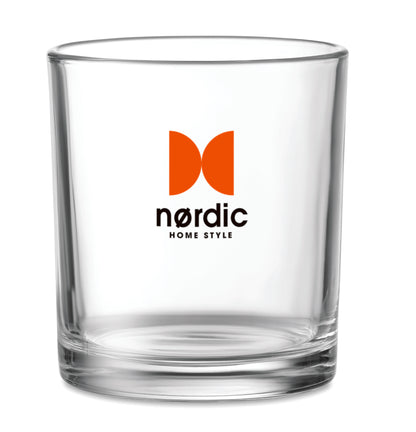 Wiederverwendbares Trinkglas. Füllmenge: 300 ml.