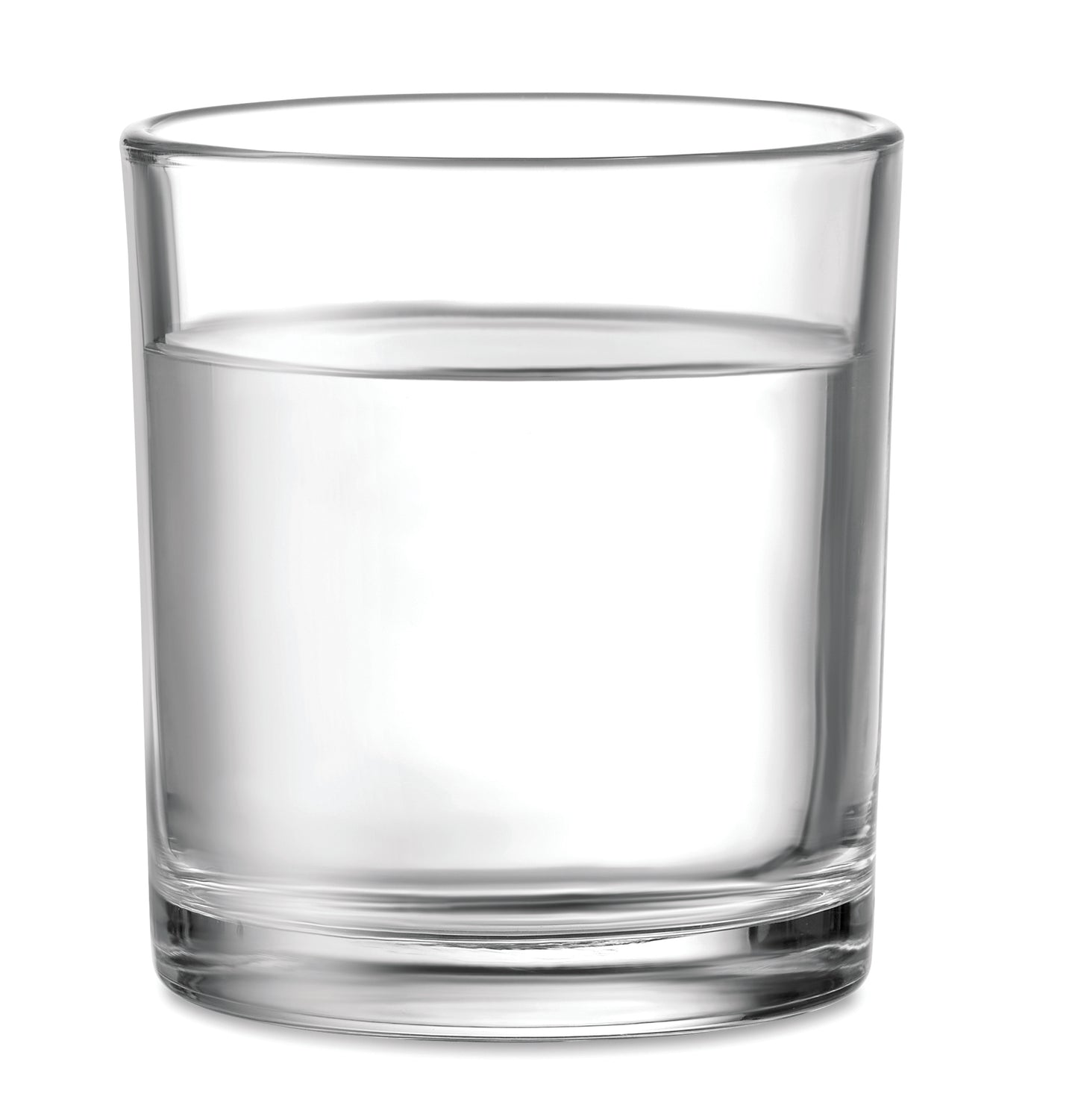 Wiederverwendbares Trinkglas. Füllmenge: 300 ml.