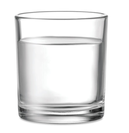 Wiederverwendbares Trinkglas. Füllmenge: 300 ml.
