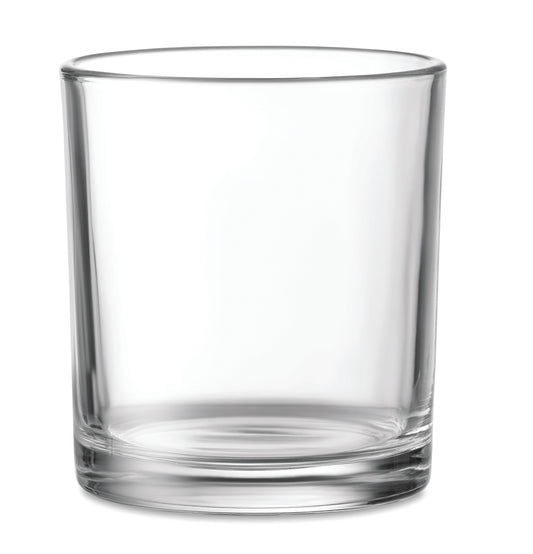 Wiederverwendbares Trinkglas. Füllmenge: 300 ml.