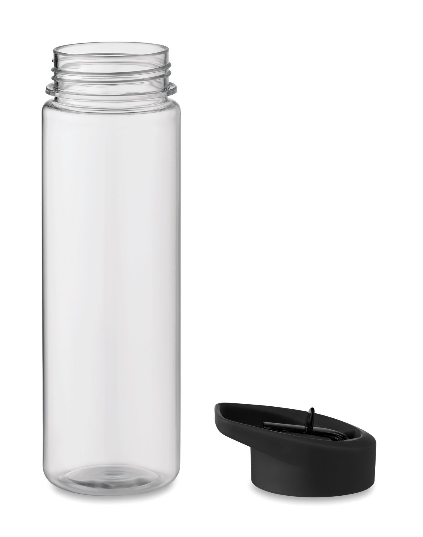 Trinkflasche aus RPET. Klappbares Mundstück aus PP mit Trinkhalm. Füllmenge: 650ml. Nicht