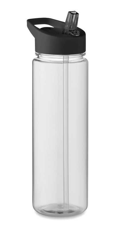 Trinkflasche aus RPET. Klappbares Mundstück aus PP mit Trinkhalm. Füllmenge: 650ml. Nicht