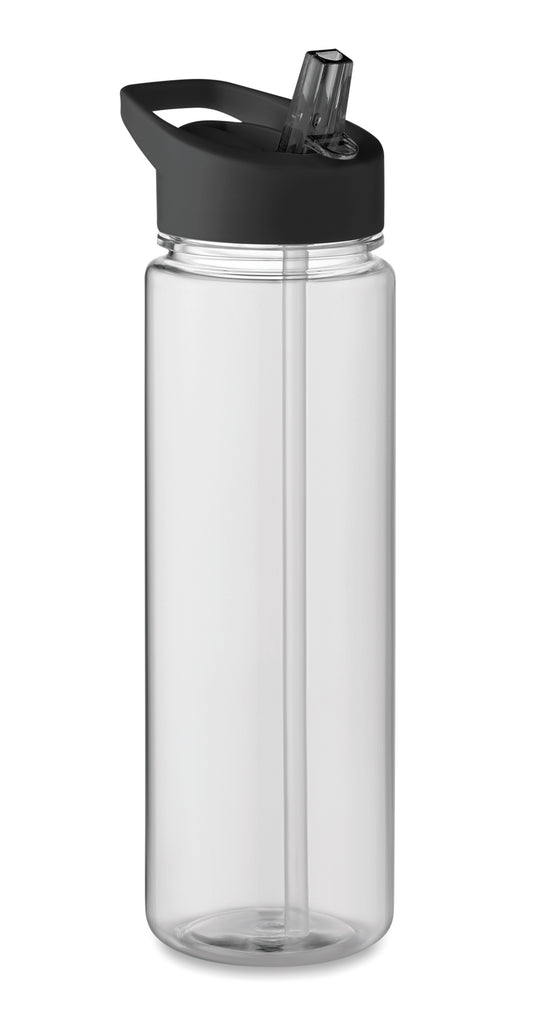 Trinkflasche aus RPET. Klappbares Mundstück aus PP mit Trinkhalm. Füllmenge: 650ml. Nicht
