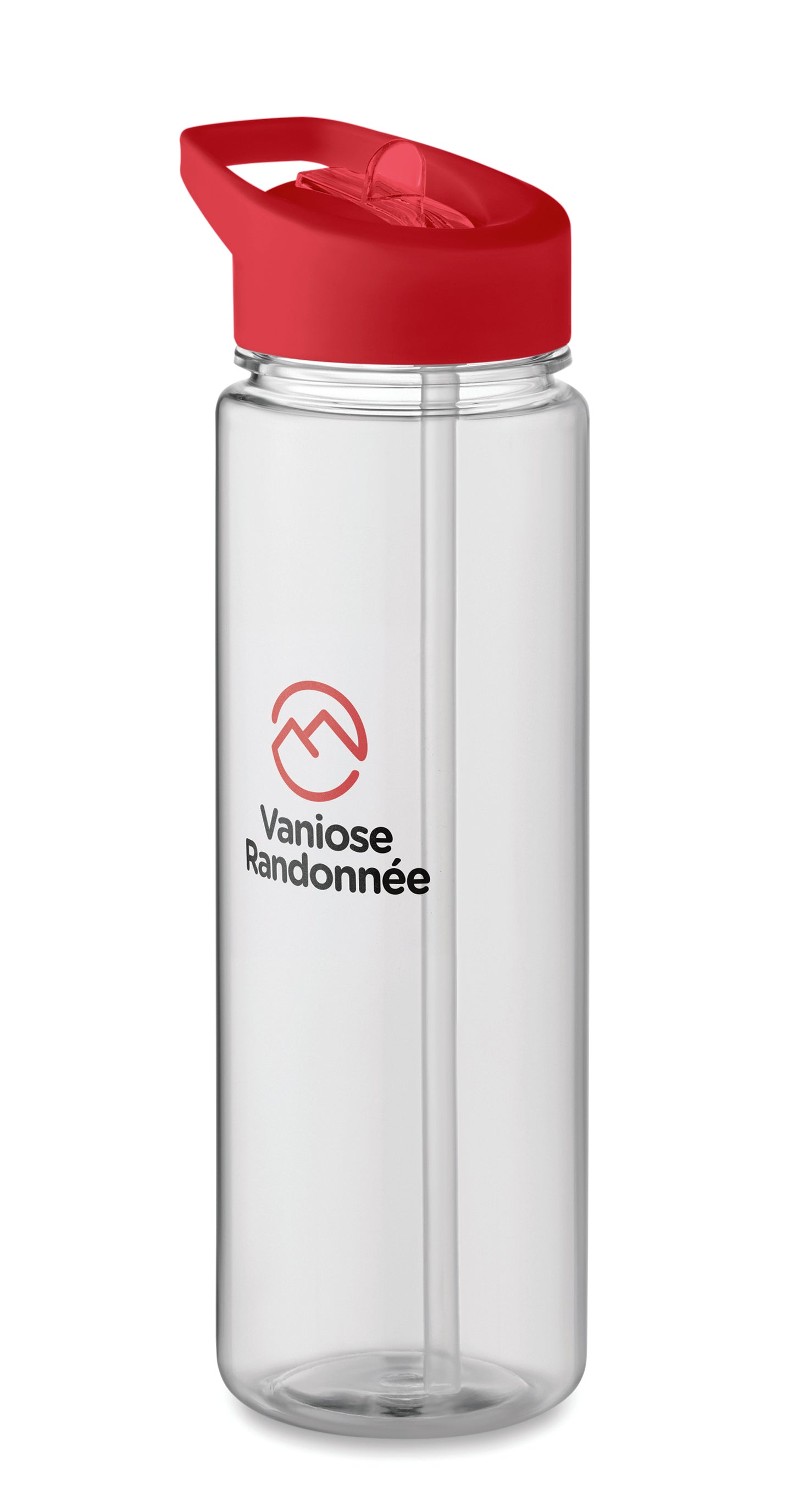 Trinkflasche aus RPET. Klappbares Mundstück aus PP mit Trinkhalm. Füllmenge: 650ml. Nicht
