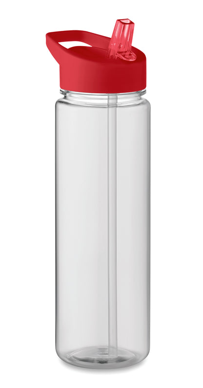 Trinkflasche aus RPET. Klappbares Mundstück aus PP mit Trinkhalm. Füllmenge: 650ml. Nicht