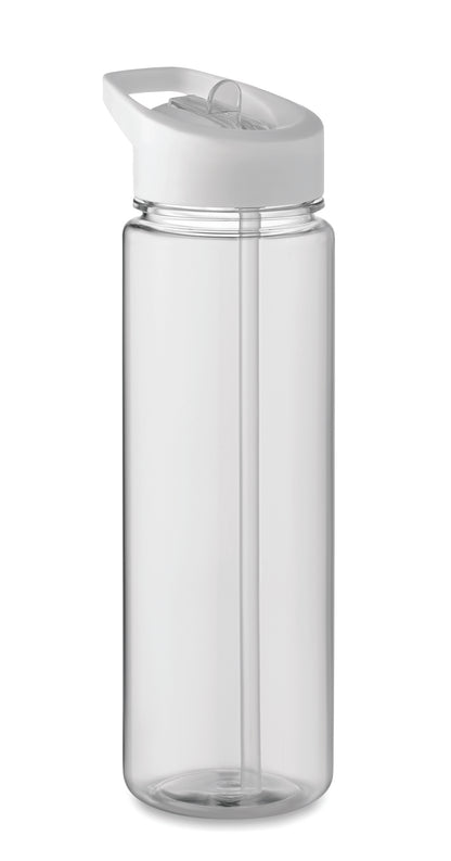 Trinkflasche aus RPET. Klappbares Mundstück aus PP mit Trinkhalm. Füllmenge: 650ml. Nicht