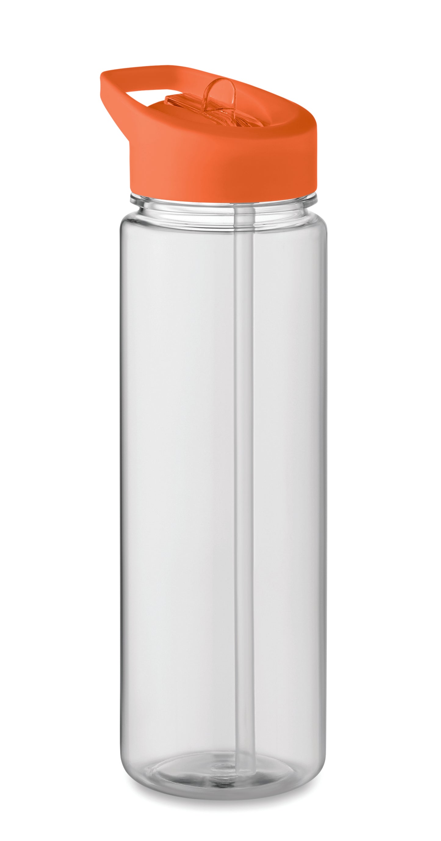 Trinkflasche aus RPET. Klappbares Mundstück aus PP mit Trinkhalm. Füllmenge: 650ml. Nicht