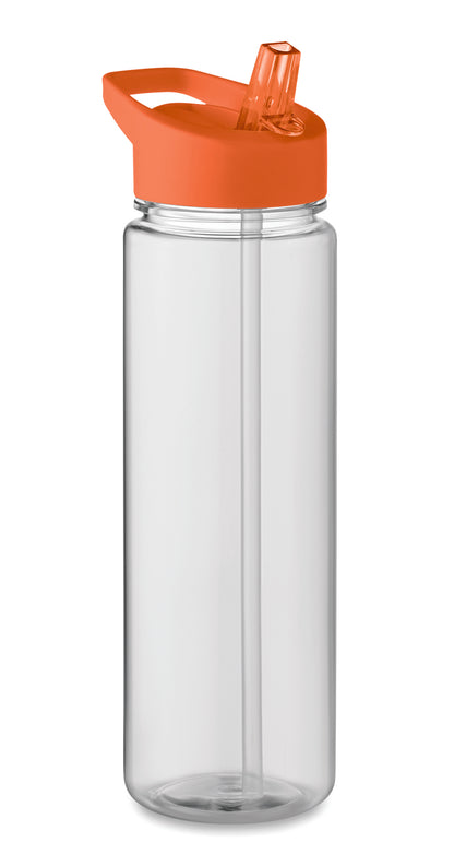 Trinkflasche aus RPET. Klappbares Mundstück aus PP mit Trinkhalm. Füllmenge: 650ml. Nicht