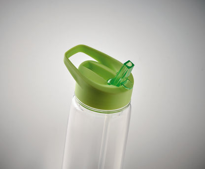 Trinkflasche aus RPET. Klappbares Mundstück aus PP mit Trinkhalm. Füllmenge: 650ml. Nicht