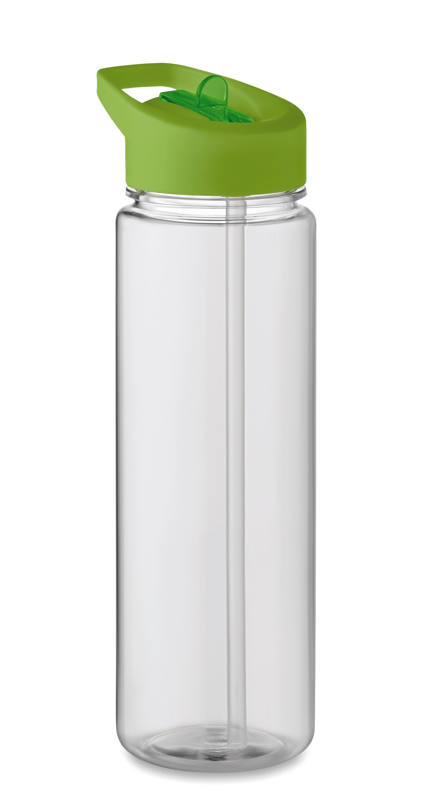 Trinkflasche aus RPET. Klappbares Mundstück aus PP mit Trinkhalm. Füllmenge: 650ml. Nicht