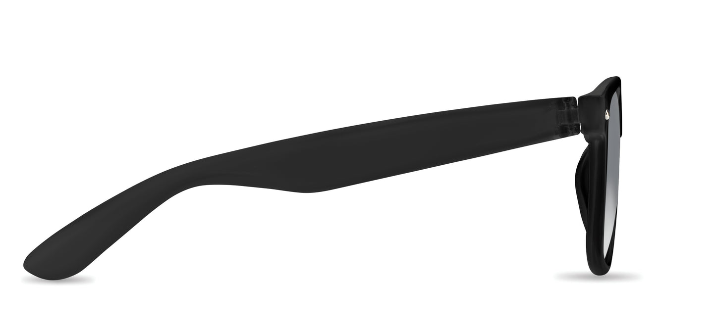 Klassische Sonnenbrille. Rahmen aus RPET. UV400-Schutz.