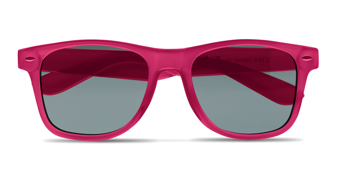 Klassische Sonnenbrille. Rahmen aus RPET. UV400-Schutz.