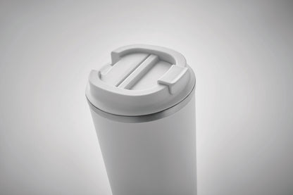 Doppelwandiger Trinkbecher aus recyceltem Edelstahl (90 % recycelter Edelstahl und 10 %