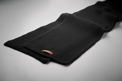 3-teilige Winter-Accessoires. Inklusive Mütze Schal und taktilen Handschuhen aus RPET. Mit Label