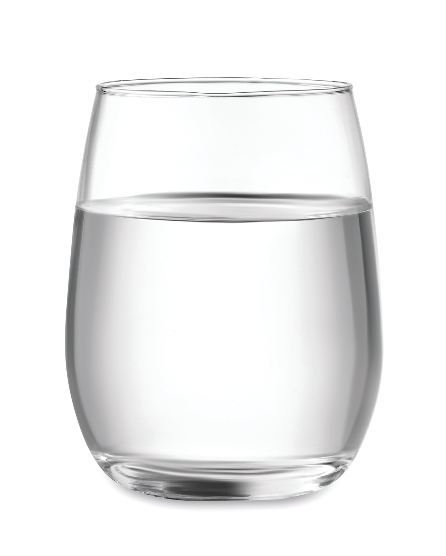 Recyceltes Trinkglas. Füllmenge: 420 ml.