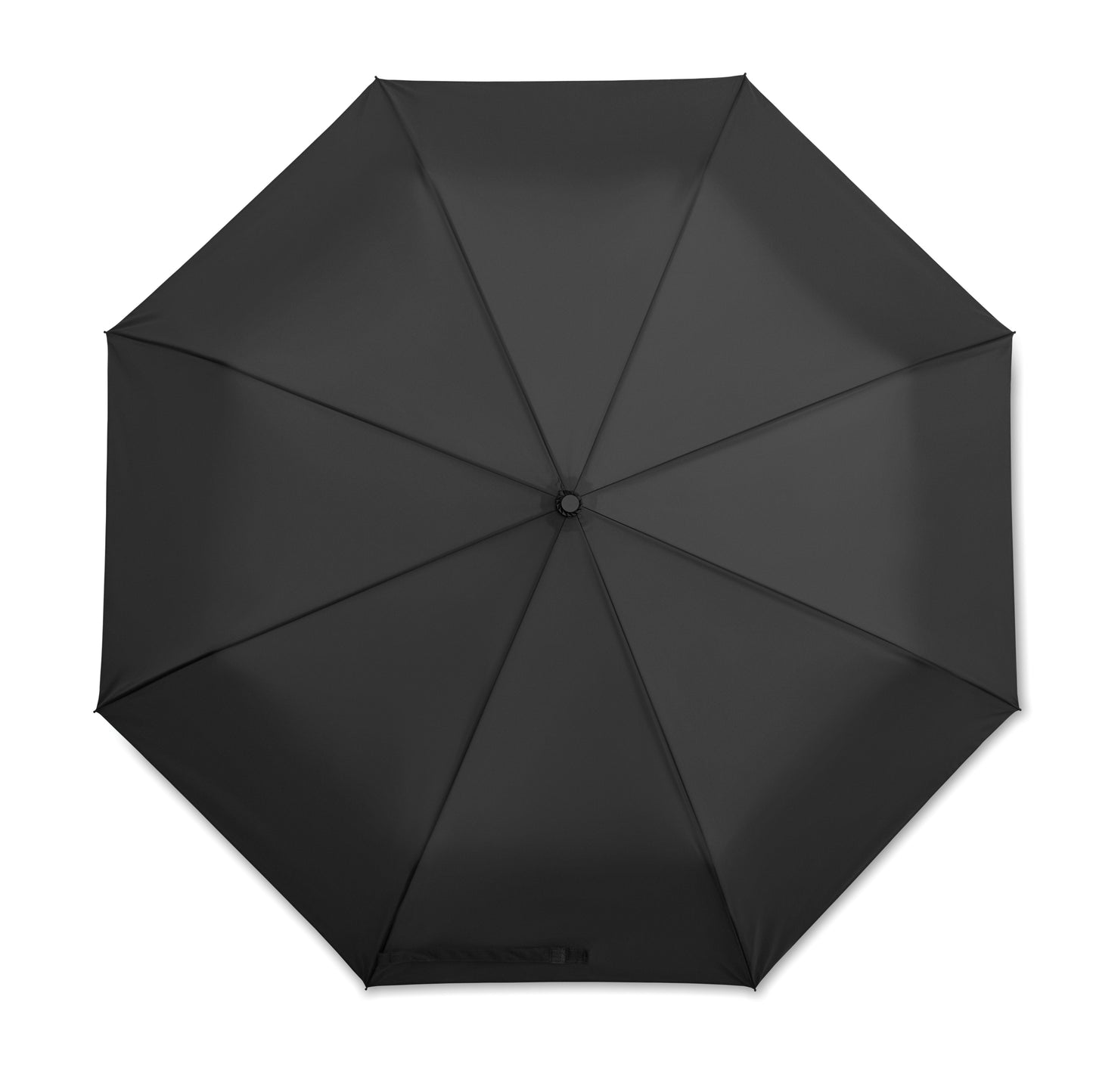 27' ' Regenschirm aus 190T Pongee-Material. Windbeständig. Gestell aus schwarz überzogenem Stahl