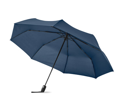 27' ' Regenschirm aus 190T Pongee-Material. Windbeständig. Gestell aus schwarz überzogenem Stahl