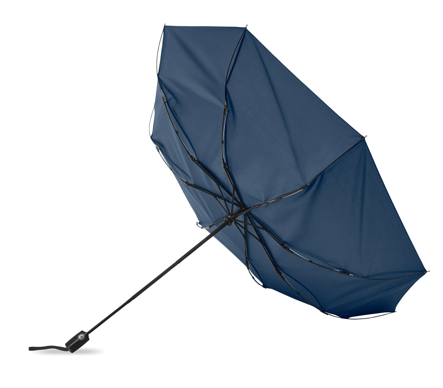 27' ' Regenschirm aus 190T Pongee-Material. Windbeständig. Gestell aus schwarz überzogenem Stahl